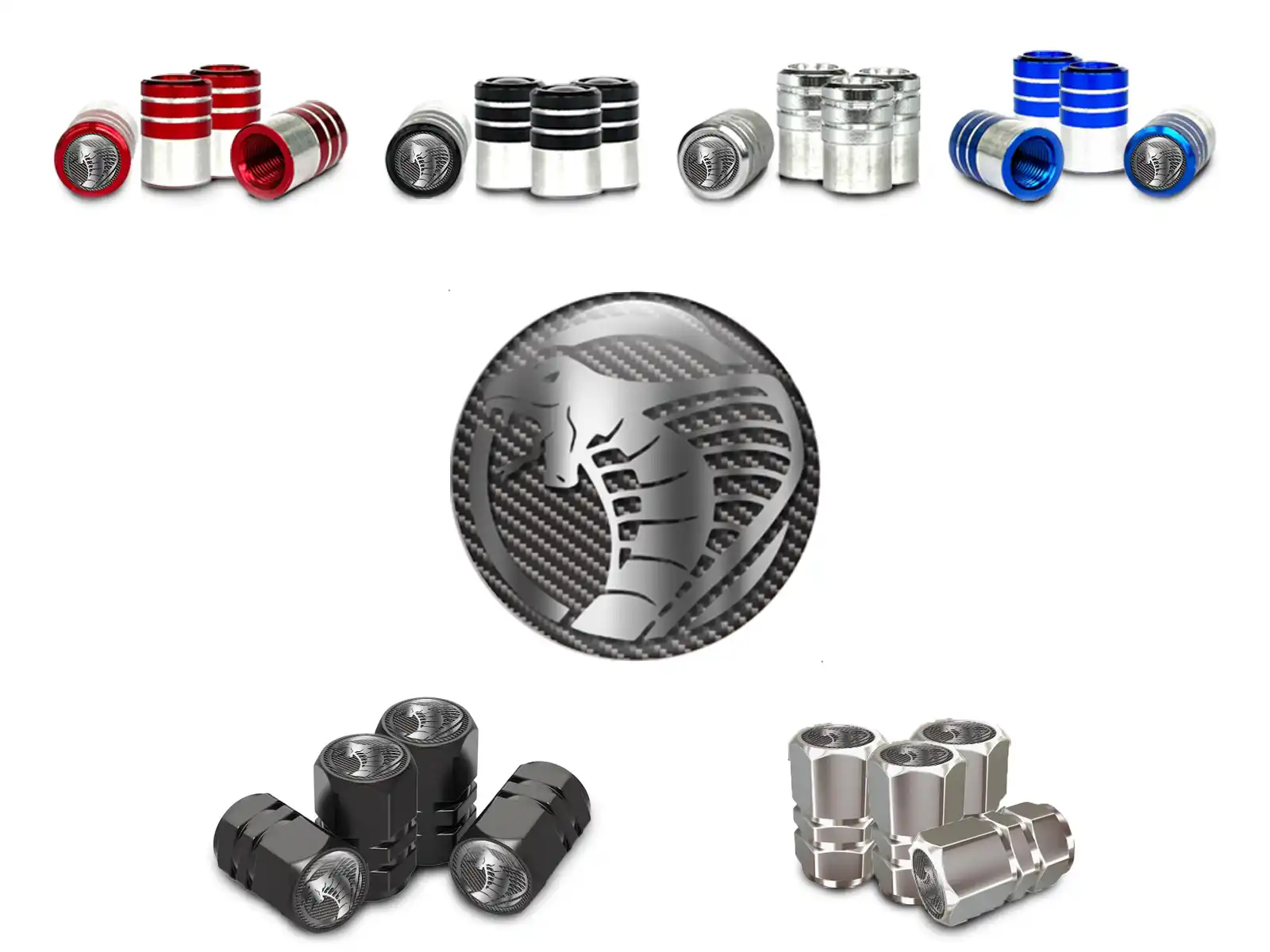 Tires Valve Caps Bike Alloy Look